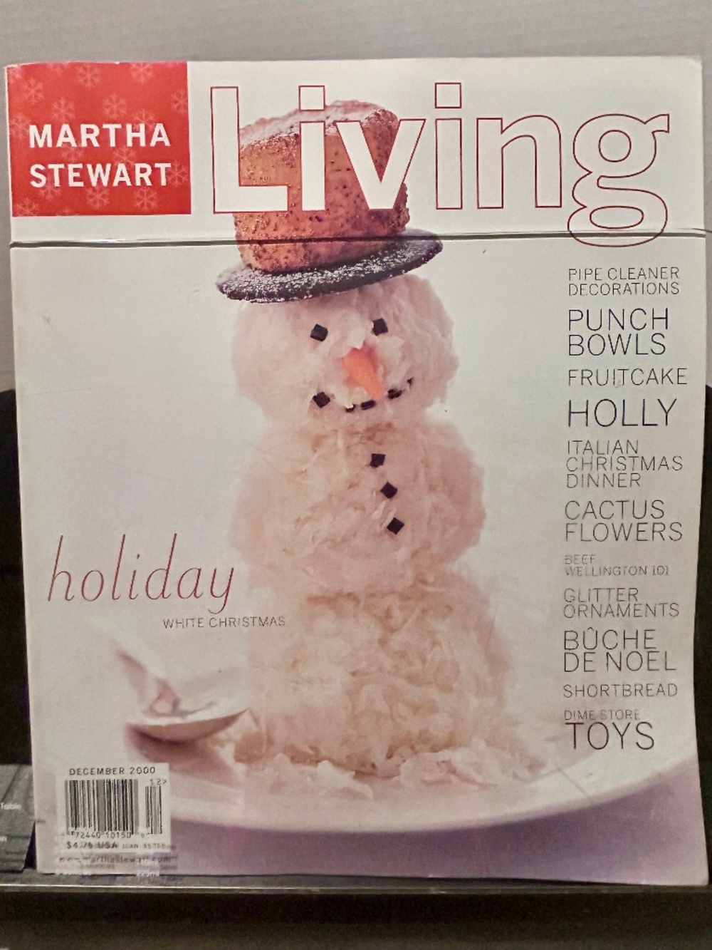 Vintage 2000 Martha Stewart Living Magazine December Holiday Christmas